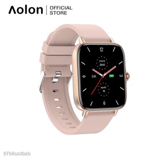 ♈◕Aolon T46S สมาร์ทวอท์ช 1.70 นิ้วแบบเต็มหน้าจอสัมผัสบลูทูธสองโหมดโทรโลหะผสมเชลล์ออนไลน์หลายสายอุณหภูมิอัตราการเต้นหัวใจ