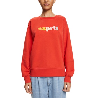 ESPRIT Womens Casual Logo Puff Print Sweatshirt