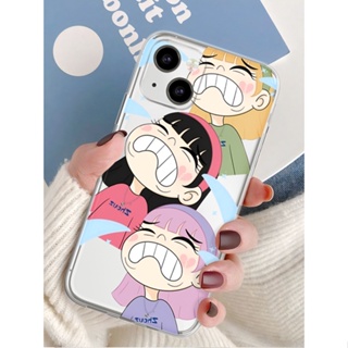 Funny cartoon girl เคสไอโฟน iPhone 8 Plus case X Xr Xs Max Se 2020 cover เคส iPhone 13 12 pro max 7 Plus 11 14 pro max