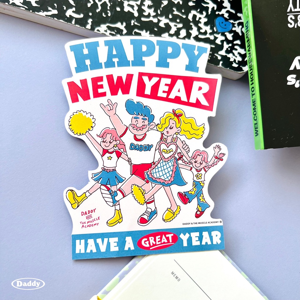 daddy-new-year-postcard-โปสการ์ด-อวยพรปีใหม่-ลาย-daddy-สุดน่ารัก