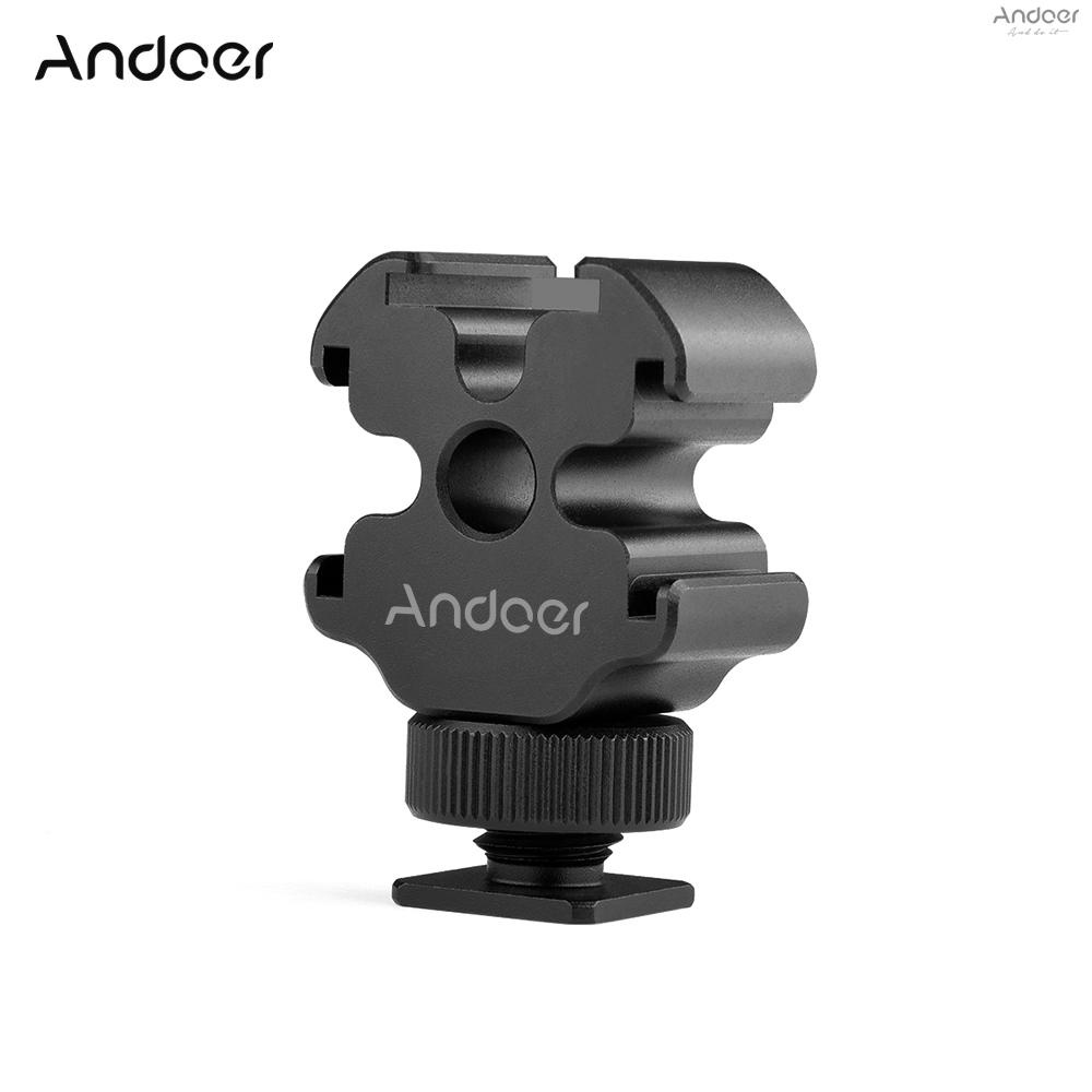andoer-ขาตั้งกล้องอลูมิเนียม-แบบพกพา-สําหรับกล้อง-dslr-ildc-ไมโครโฟน-ไฟวิดีโอ