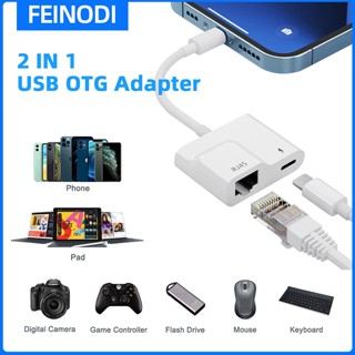 FEINODI RJ45 Ethernet adapter/to lan สายเคเบิลเครือข่ายแบบมีสาย รองรับอินเทอร์เน็ต 100Mbps เหมาะสำหรับธุรกิจ/โรงเรียน