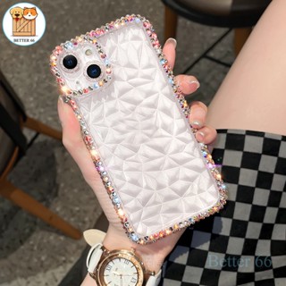 เคสโทรศัพท์มือถือแบบนิ่ม ใส ประดับเพชร ลูกฟูก กรอบน้ํา สําหรับ IPhone 14 Plus 13 12 11 Pro Max