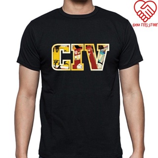 Qiuy5 {พร้อมส่ง เสื้อยืด ผ้าฝ้าย 100% พิมพ์ลาย Civ Rock พลัสไซซ์ XS-6XL สําหรับผู้ชาย ของขวัญคริสต์มาสเสื้อคู่รัก