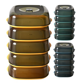 5 Tier Insulation Food Cover Stackable Food Keeper With Dustproof Cover Food Insulated Cabinet Food Storage Container