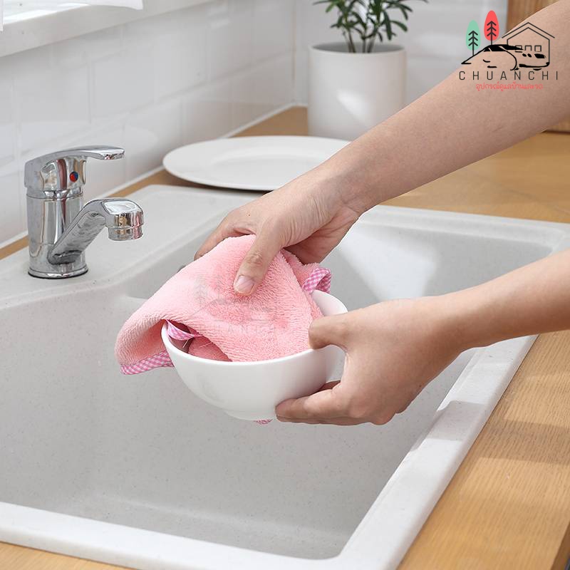 ผ้าเช็ดมือแบบแขวนซับน้ำได้ดี-ผ้าเช็ดมือ-ผ้าเช็ดจาน-ผ้าเช็ดโต๊ะ-ผ้าทำความสะอาด-ผ้าเช็ดมือหัวตุ๊กตา