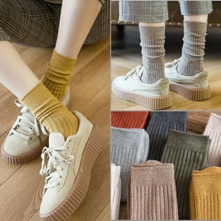 Womens  Medium  Autumn and winter new wholesale beautiful JK style Japanese vintage deodorant leg socks Womens socks