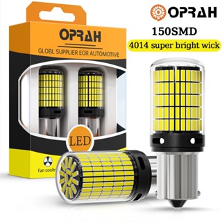 ((2 ชิ้น) หลอดไฟเลี้ยวรถยนต์ LED 1156 BA15S P21W 1156 BAU15S PY21W 1157 Bay15d P21-5W T20 7440 W21W 7443 W21-5W 4014 150SMD