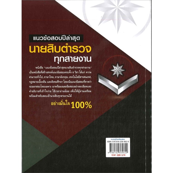 หนังสือแนวข้อสอบปีล่าสุด-นายสิบตำรวจทุกสายงาน-cafebooksshop