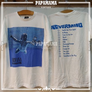 [ NIRVANA ]NEVERMIND Album   @1992 เด็กเก็บแบงค์  วินเทจ  เสื้อวง เนอร์วาน่า vintage papamama vintage_39