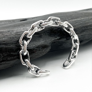 กำไลเลสเงินแท้ลายโซ่ กำไลห่วงโซ่ เลสเงินแท้ 925: DSP 925 Sterling Silver Bracelet[GSPC0046]