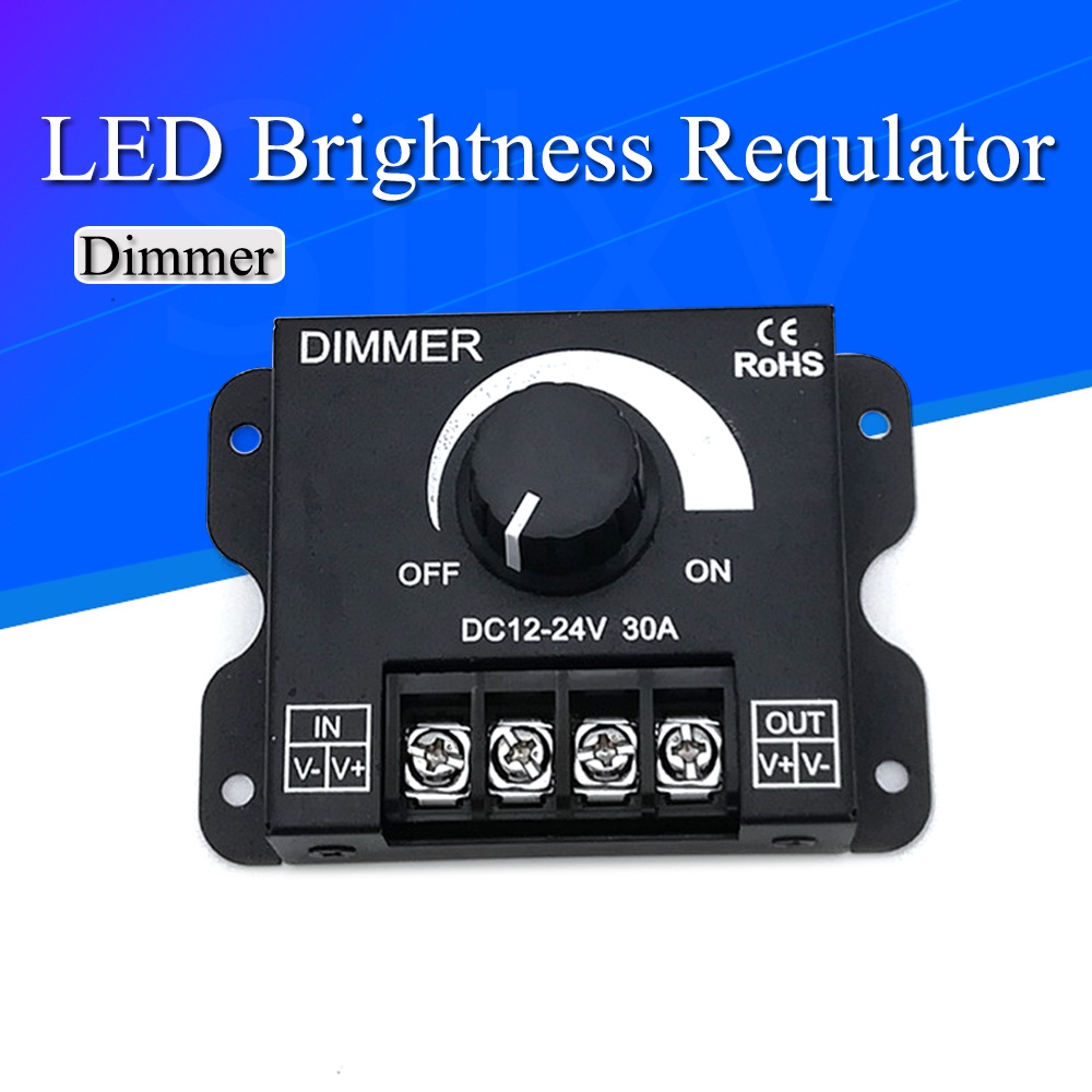 二 DC 12V 24V LED Dimmer Switch 30A 360W ตัวควบคุมแรงดันไฟฟ้าปรับได้ ...