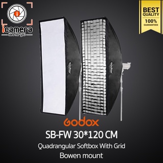 ภาพหน้าปกสินค้าGodox Softbox SB-FW 30*120 cm. With Grid  [ Bowen Mount ] วิดีโอรีวิว , Live , ถ่ายรูปติบัตร , สตูดิโอ ที่เกี่ยวข้อง