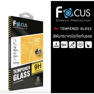 ฟิล์มกระจกนิรภัย Focus For Apple iphone X แบบใส FOCUS TEMPERED GLASS ไซส์ L UC clear กระจกใส