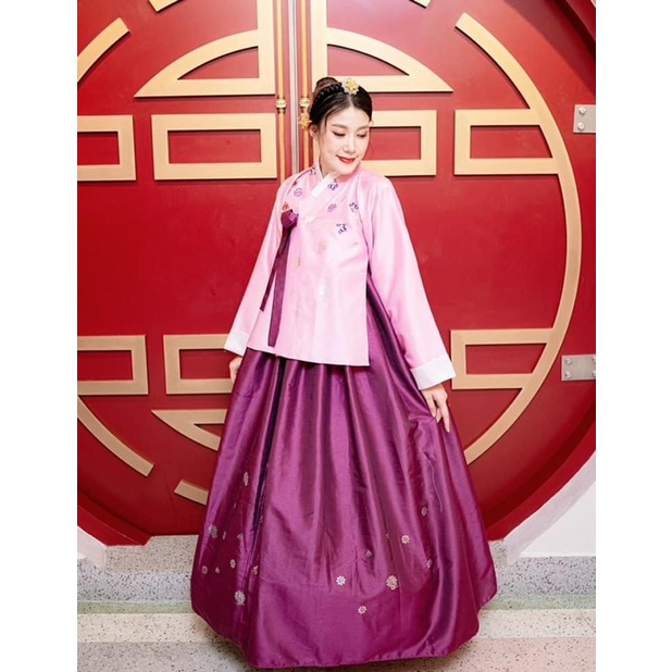 ชุดฮันบกแบบเสื้อยาว-ชุดทังอี-ทงอีแบบชาววัง-แม่ซังกุงเกาหลีพระมเหสี-แดจังกึม-ชุดประจำชาติเกาหลี