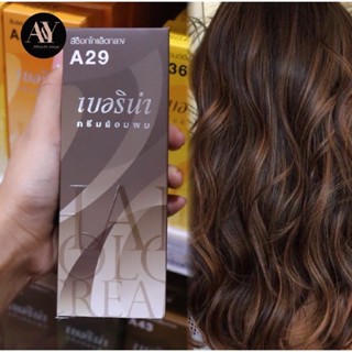 Berina Hair Color Cream  ครีมย้อมผม เบอริน่า A29(สีช็อกโกแลตกลาง)