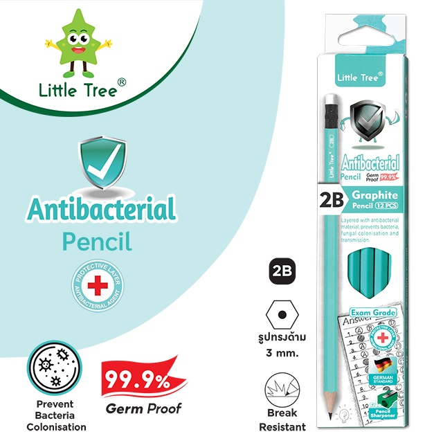 little-tree-ดินสอดำ-2b-antibacterial-pencil-1-โหล