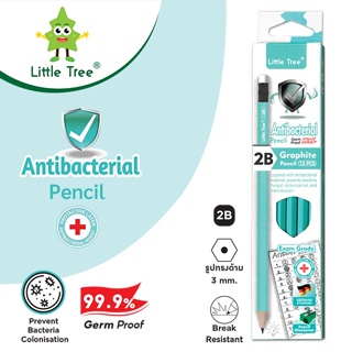Little Tree ดินสอดำ 2B Antibacterial (PENCIL) 1 โหล