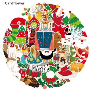 <Cardflower> 50PCS Christmas Sticker Santa Claus Snowman Christmas Tree Laptop Gift Sticker On Sale
