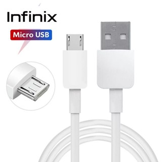 สายชาร์จมือถือ Micro USB แท้ศูนย์ ยี่ห้อ Infinix 2A Max ของแท้  Fast Charge &amp; Data Cable สายยาว 1 เมตร ใช้ได้กับมือถือทุ