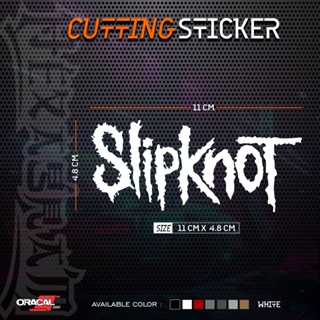 สติกเกอร์โลโก้ข้อความ Slipknot สําหรับตกแต่ง | สติกเกอร์ตัดโลโก้ แบบไม่พันกัน