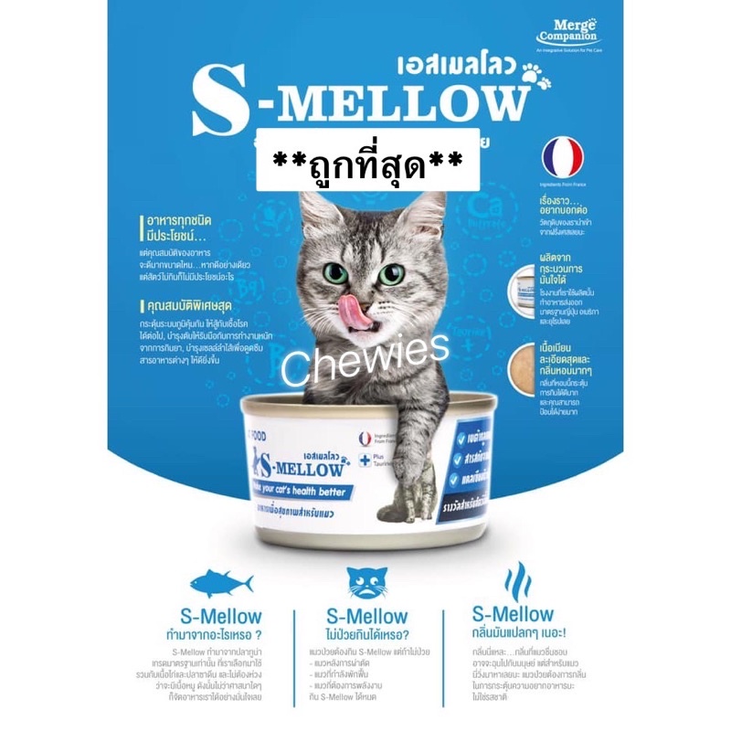 s-mellow-cat-80-g-สีฟ้า-หมดอายุ-05-2024-อาหารเปียกบำรุงสุขภาพน้องแมว-แมวป่วย-พักฟิ้น-ทานยาก