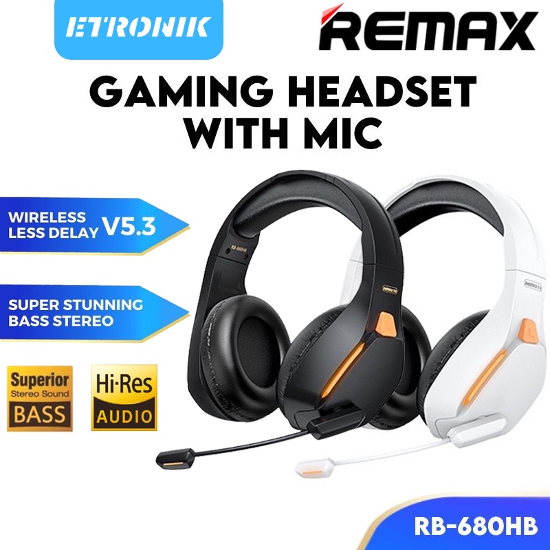 ETRONIK REMAX RB-680HB Wireless Gaming Headset Kinyin Series Over-Ear ...