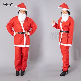 ภาพขนาดย่อของภาพหน้าปกสินค้าชุดซานต้า ซานตาครอส รุ่นประหยัด ผ้าสักกะหลาด ️ ส่งไวจาก กทม. จากร้าน happyseasonstyle บน Shopee ภาพที่ 5