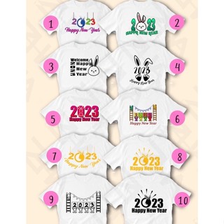 2023 New Year  Family T-shirt raspberry (soldperpc)เสื้อยืด