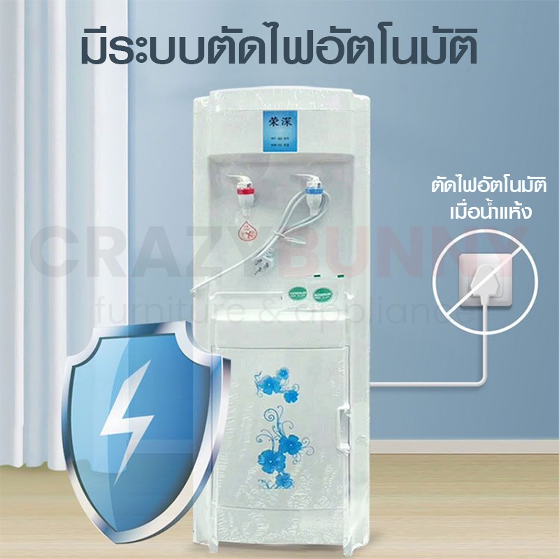 ตู้กดน้ำ2ระบบ-เครื่องกดน้ำ-ตู้ทำน้ำเย็น-ตู้ทำน้ำร้อน-water-dispenser-แข็งแรง-ทนทาน-ประหยัดไฟ-มีระบบตัดไฟอัตโนมัติ