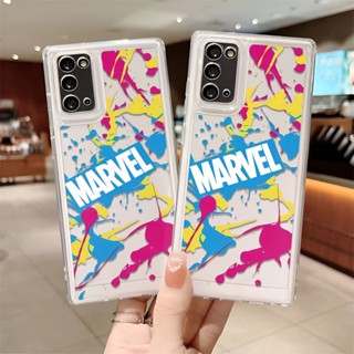 เคสโทรศัพท์มือถือ แบบใส ลายมาร์เวล สีน้ํา สําหรับ samsung S22 ULTRA A03 A13 A12 A31 A32 A53 A52 A10S A51 A71 A50 A20