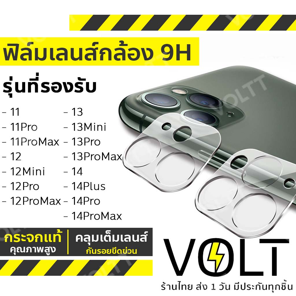 ภาพหน้าปกสินค้า️ฟิล์มกระจกเลนส์กล้องมือถือสำหรับ iOS กระจกแท้ 9H คุณภาพสูง มีรุ่นสำหรับ 14/14pro/11pro/11pro max/12mini/12pro/12promax