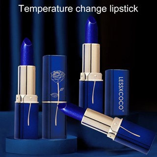 Lessxcoco 🧨 Change the Color of Lipstick According to The Temperature for 24 Hours Change the Color of Blue Lipstick According to the Temperature