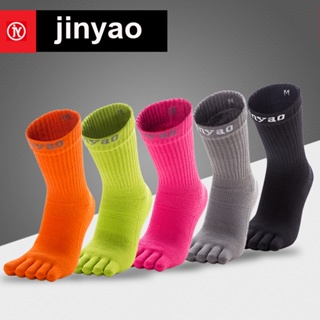 ถุงเท้าห้านิ้วครึ่งแข้ง jinyao ของแท้ 100% สำหรับวิ่งมาราธอนทุกระยะ