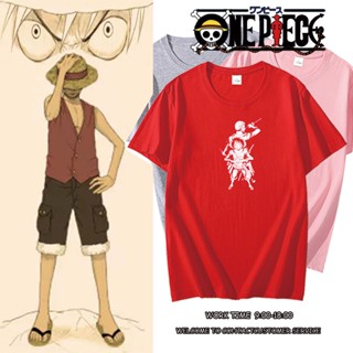 เสื้อยืด One Piece Roronoa Zoro เสื้อเชิ้ต เสื้อยืดเท่ เสื้อคนอ้วนผญ ใส่สบายๆ เสื้อยืดแขนสั้น เสื้อสีขาว_24