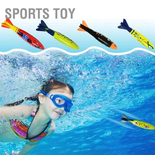 สินค้า Sports Toy ของเล่นกีฬาใต้น้ํา Torpedo จรวด 4 ชิ้นสําหรับว่ายน้ําดําน้ําฤดูร้อน