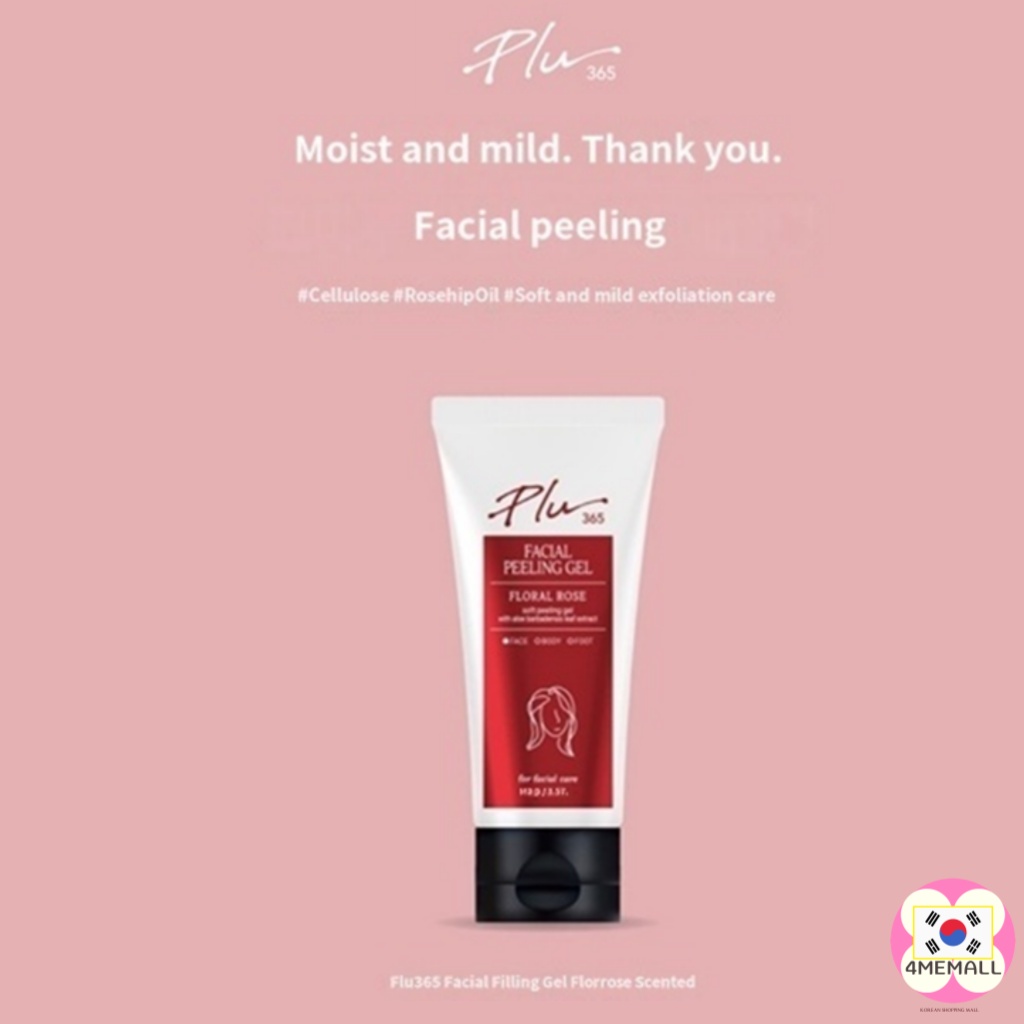 plu-365-facial-peeling-gel-floral-rose-90g-facial-scrub-dead-skin-removal-moisturizing-made-in-korea-daiso