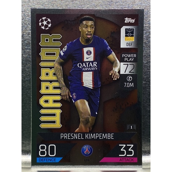 presnel-kimpembe-การ์ดนักฟุตบอล-22-23-การ์ดสะสม-paris-saint-germain-การ์ดนักเตะ-psg-ปารีสแซ็งแฌร์แม็ง