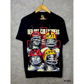 Rhcpเสื้อยืดสีดำสกรีนลายFC311