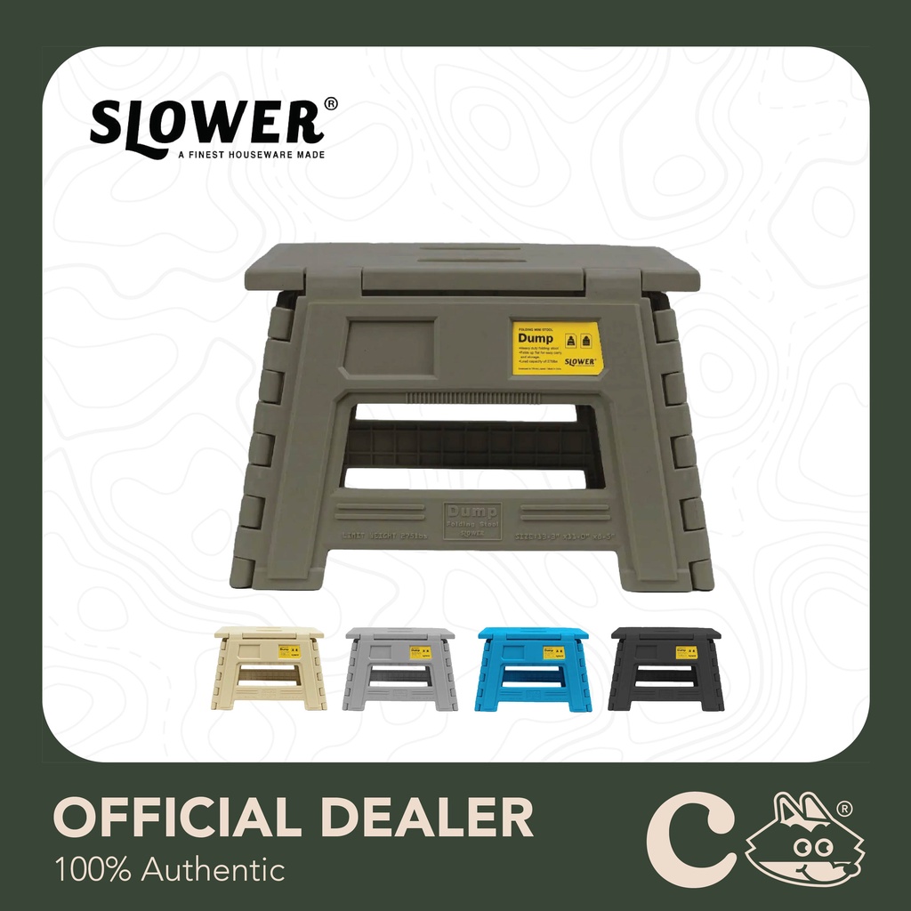 [ลดเพิ่ม 20% โค้ด 20DDXOCT17] Slower Folding Mini Stool : Dump | Shopee ...