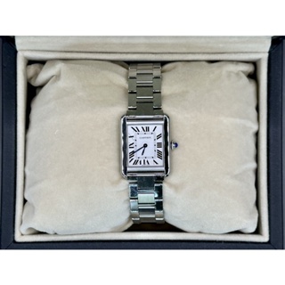 Cartier Tank Solo (Boy Size) หน้าปัด 30 x 25 mm. ของแท้