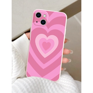 Pink gradient love เคสไอโฟน iPhone 11 14 pro max 8 Plus case X Xr Xs Max Se 2020 cover 14 7 Plus เคส iPhone 13 12 pro ma