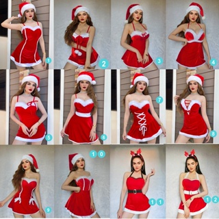 สินค้า ชุดแซนตี้ คริสมาสต์ 🎊🎊พร้อมส่งจาก กทม. 🎉🎉 Christmas dress Santa Claus Christmas Fancy Dress