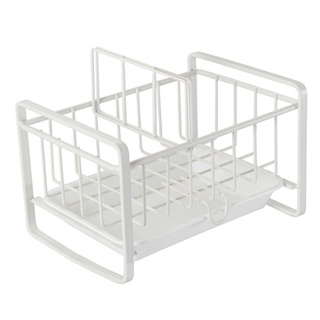 New Sink Shelf Storage Basket Rack Kitchen Accessories Cupboard Organiser Heavy Duty White Metal Soap Sponge Drainer Dri