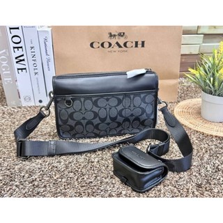 Coach Heritage Convertible Crossbody In Signature (c8141)