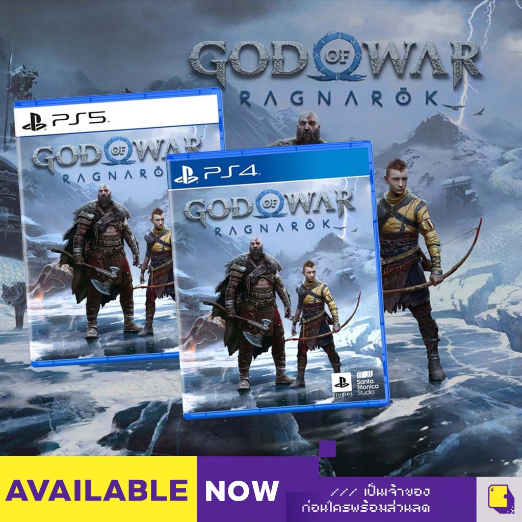 พร้อมส่ง-ผ่อน-0-ps4-ps5-god-of-war-ragnarok-รองรับภาษาไทย-เกม-playstation