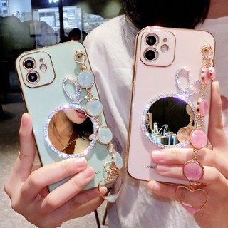 เคสมือถือ แบบนิ่ม พร้อมกระจก สายคล้อง สําหรับ Infinix Hot 30 30i 20i 12i 12 Play Smart 7 6 Plus HD Note 12 Pro 11 8 VIP G96 G88 Zero 5G 2023 Pova 4 Pro