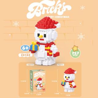 ซานตาคลอส-สโนว์แมน-ต้นคริสต์มาสกวาง-เครื่องประดับสร้างสรรค์-การศึกษา-ประกอบของเล่นเด็ก-ของขวัญปีใหม่-ของขวัญคริสต์มาส