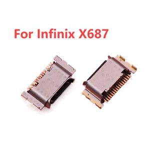 5-50 ชิ้น สําหรับ Infinix X687 พอร์ตชาร์จ USB ปลั๊กเชื่อมต่อซ็อกเก็ต อะไหล่ซ่อม