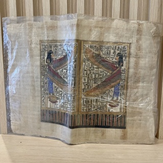 แผ่นโชว์ ของสะสมอียิปต์ ของตั้งโชว์ แท้จากตะวันออกกลาง💯 แผ่นอียิปต์ แผ่นกระดาษใส่กรอบ รูปอียิปต์